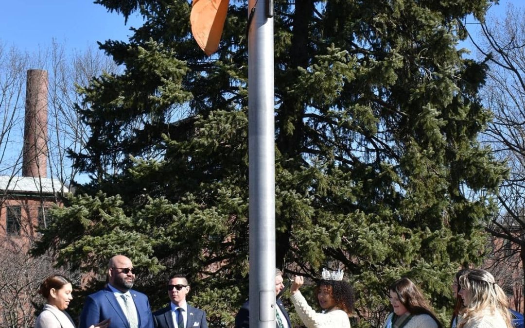 Chicopee celebrates Irish community, culture with flag raising