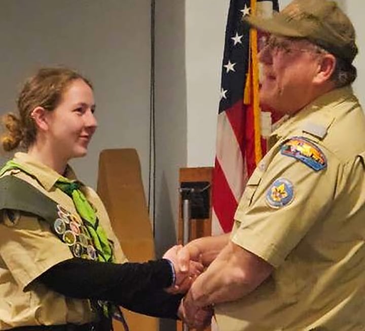 Agawam teen is one of few girls to earn highest Boy Scout rank