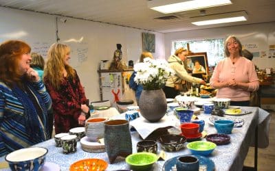 Students show off their pottery at Huntington’s Gray Catbird studio