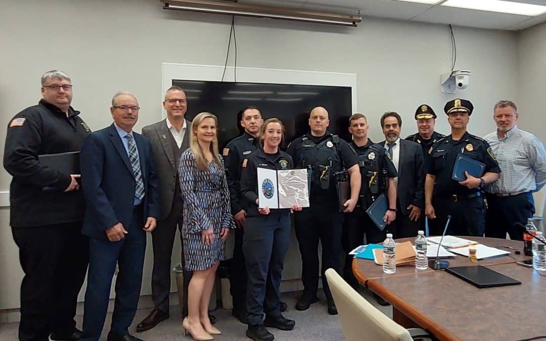 Ludlow officers, dispatchers commended for bravery in officer shooting