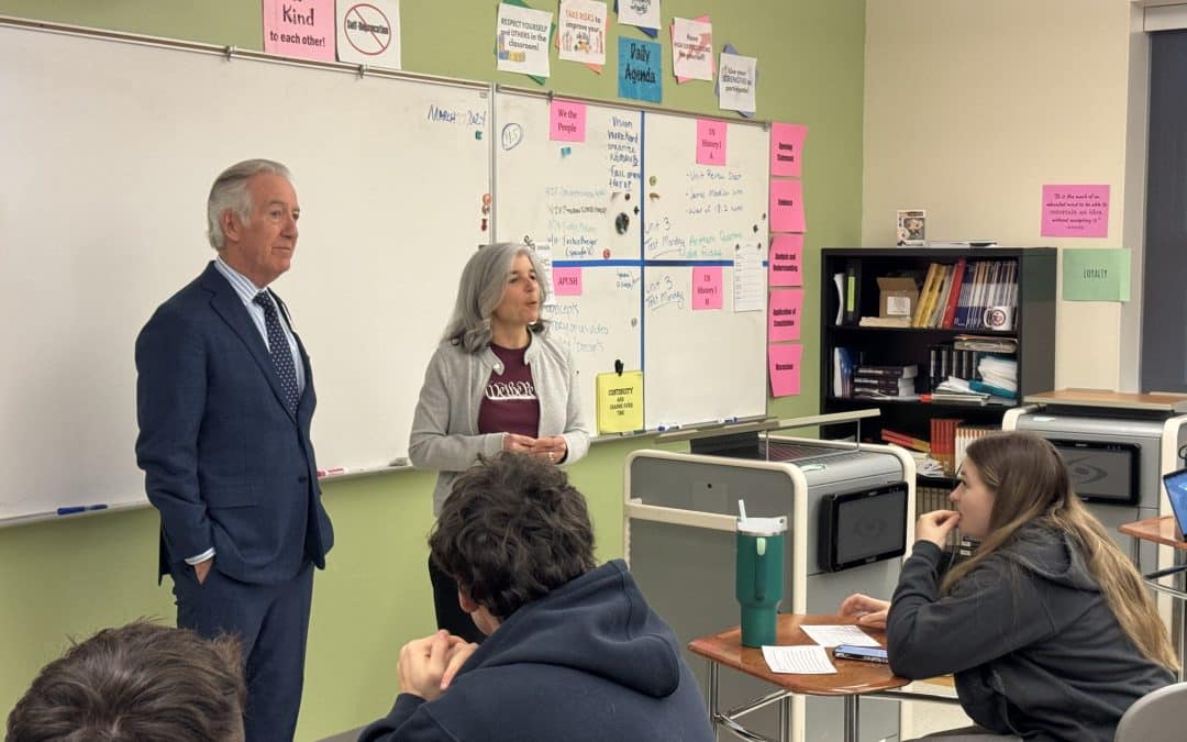 Neal visits We the People team ahead of championship