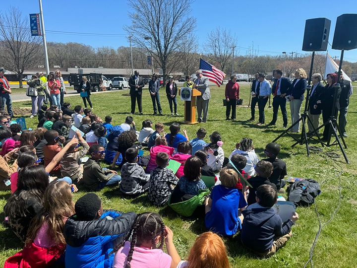 Gov. Healey celebrates Arbor Day in Chicopee
