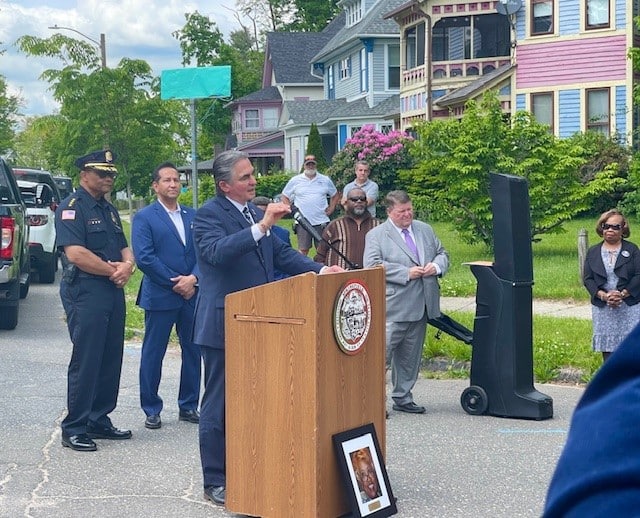 Street sign unveiling honors former Clerk Magistrate Abbie Davies