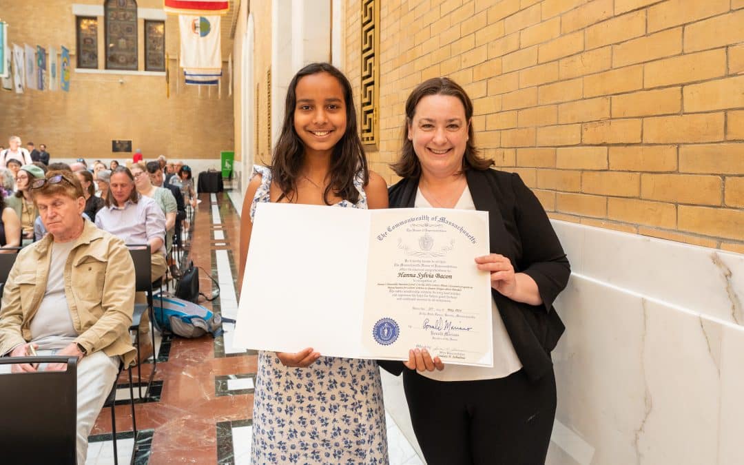 Northampton student honored at Letters About Literature ceremony