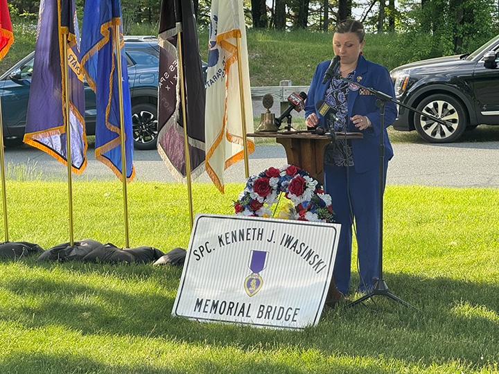 Route 9 bridge dedication honors fallen hero