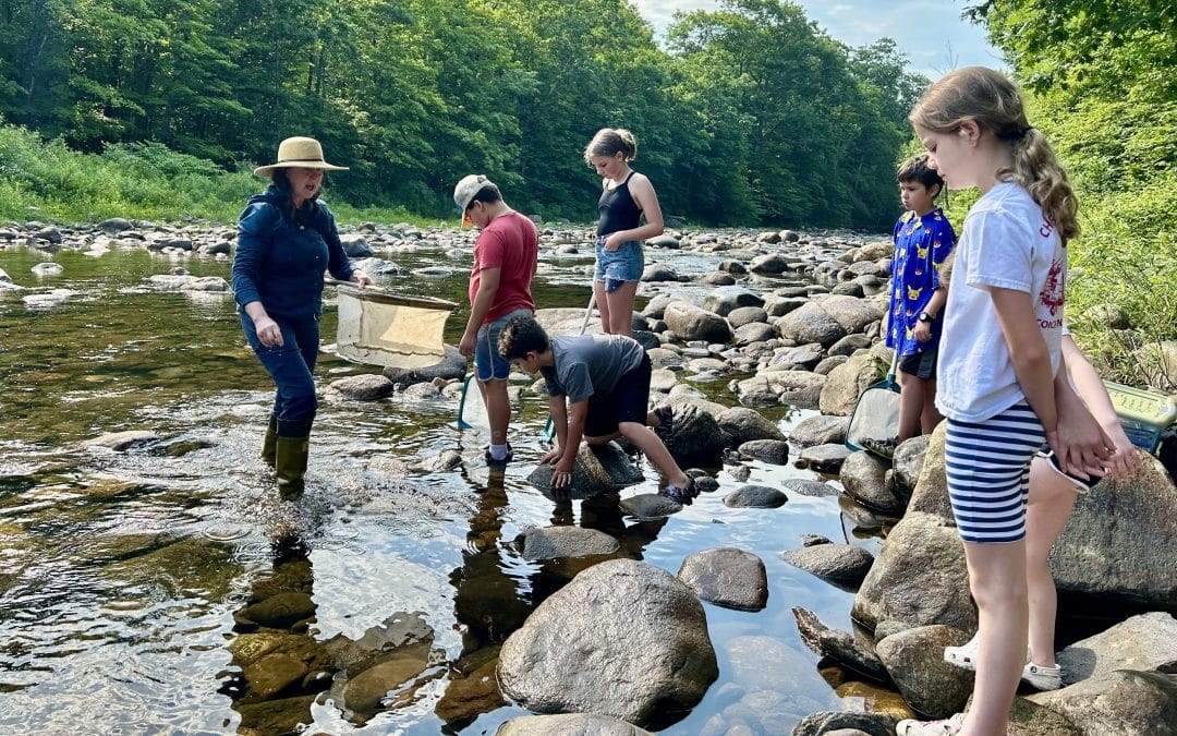Chester students learn about nature in visit to Westfield River
