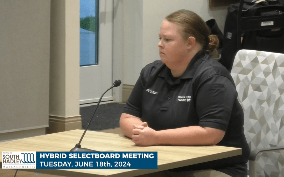 South Hadley Select Board approves fundraising efforts for PD comfort dog