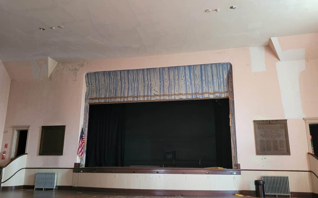 Monson awarded grants for Memorial Hall ceiling, wall repair