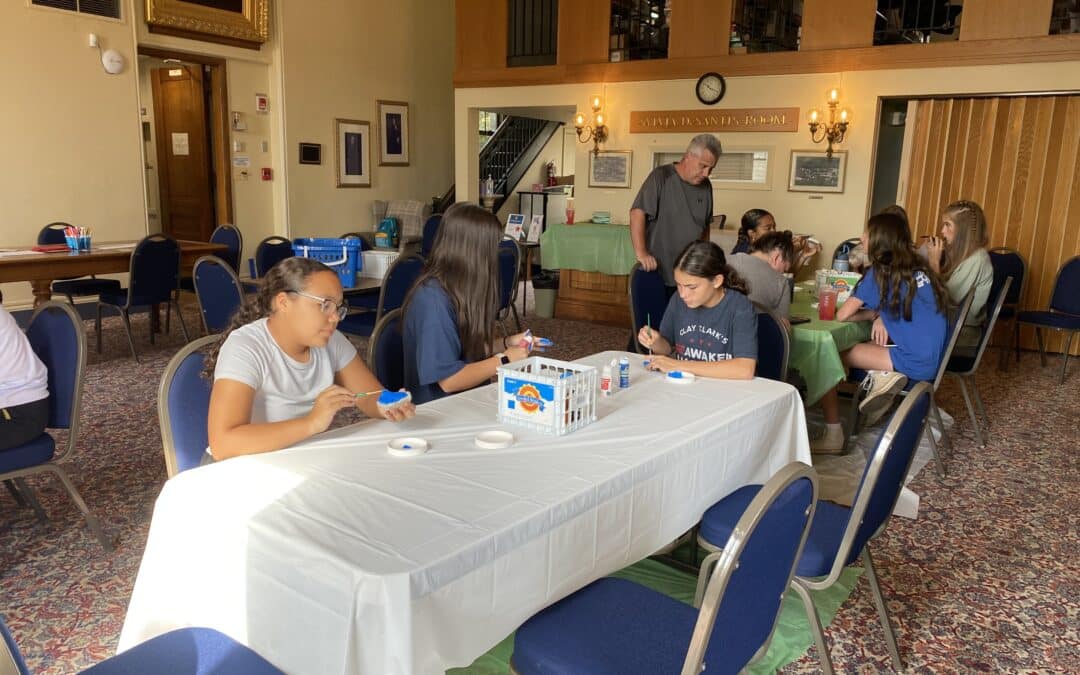 Monson Free Library, student honor memory of Sept. 11