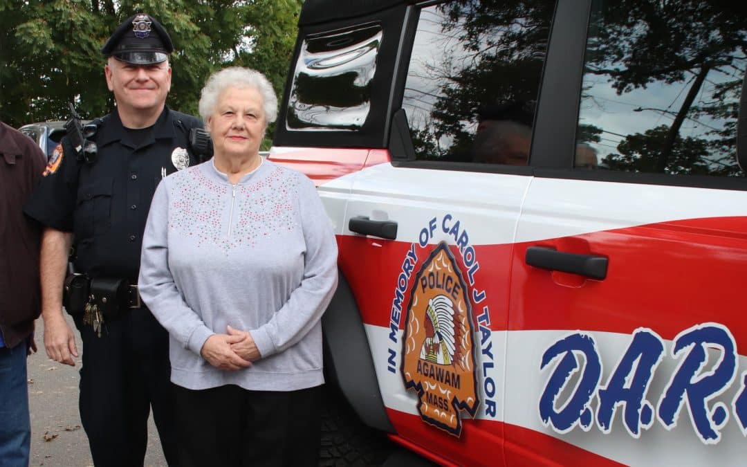 Donation funds Agawam EMT equipment, DARE vehicle