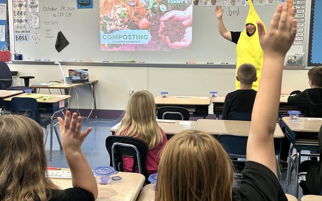 Chester Elementary ‘goes bananas’ for composting lessons