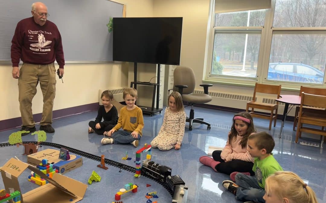 Chester Railway Station shares train history at school