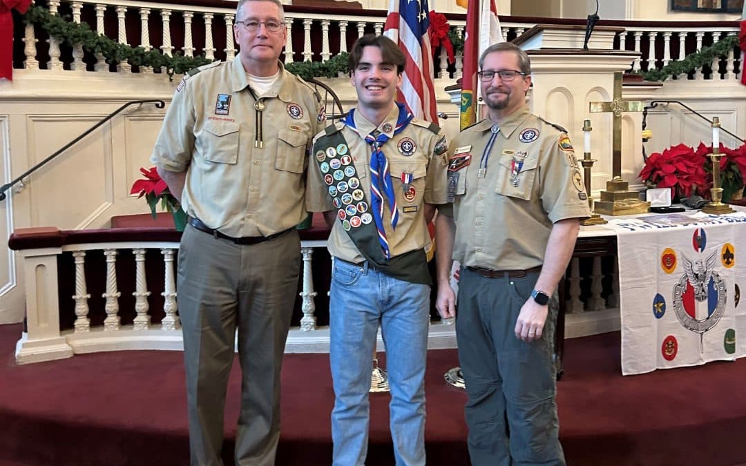 Ceremony honors last Troop 109 Eagle Scout before merger