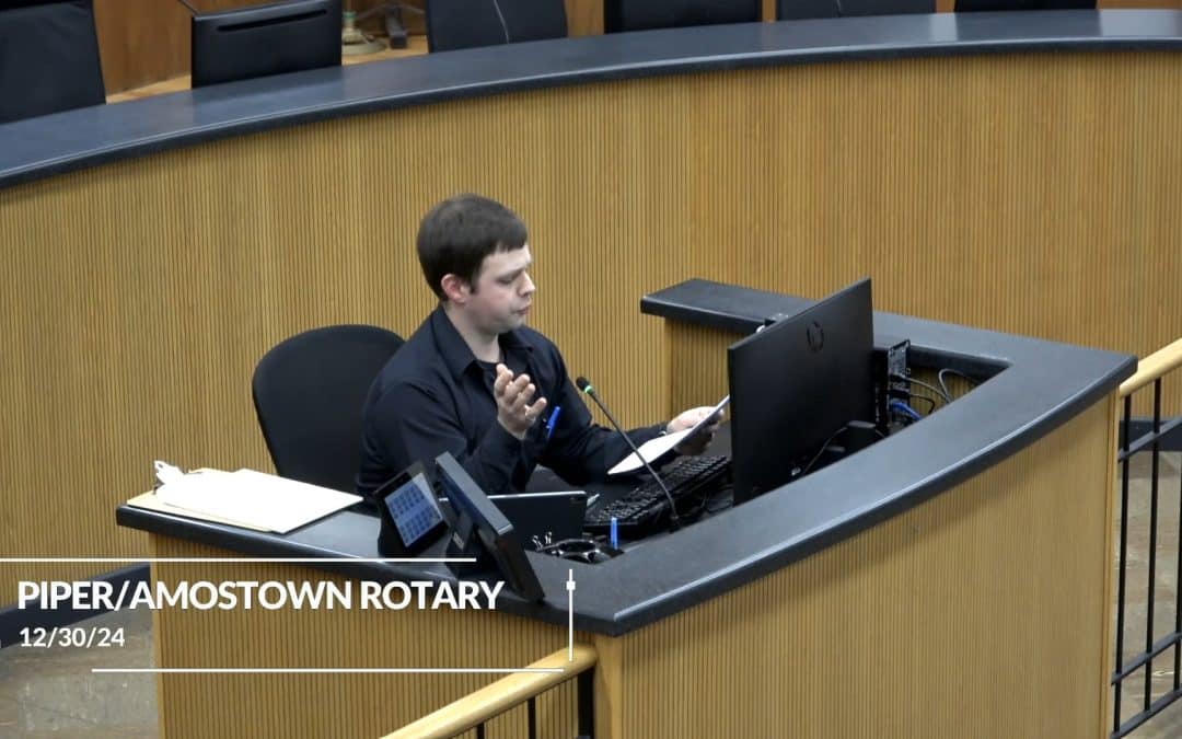 Engineer presents Piper Road redesign concepts