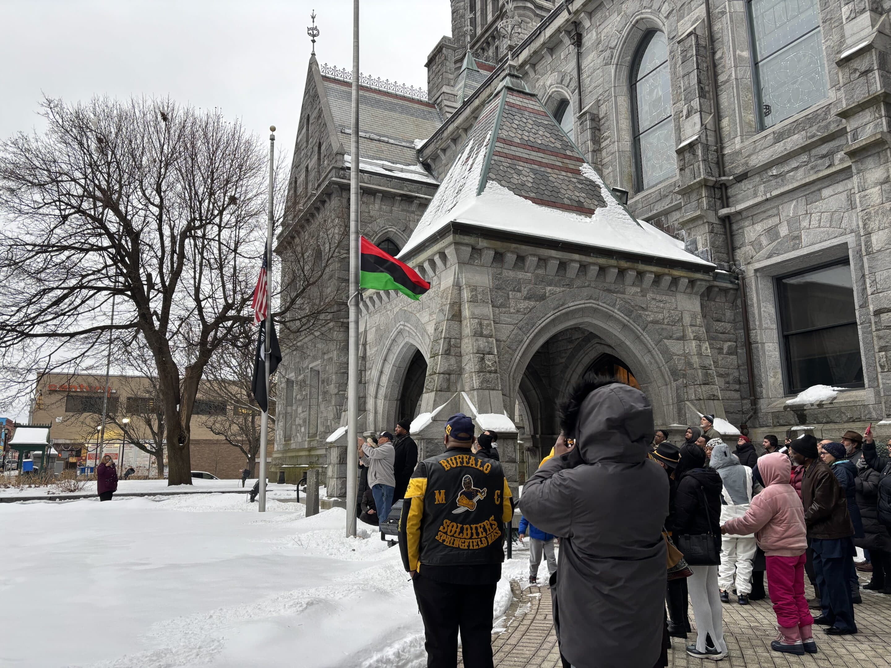 HO Black History Month flag raising