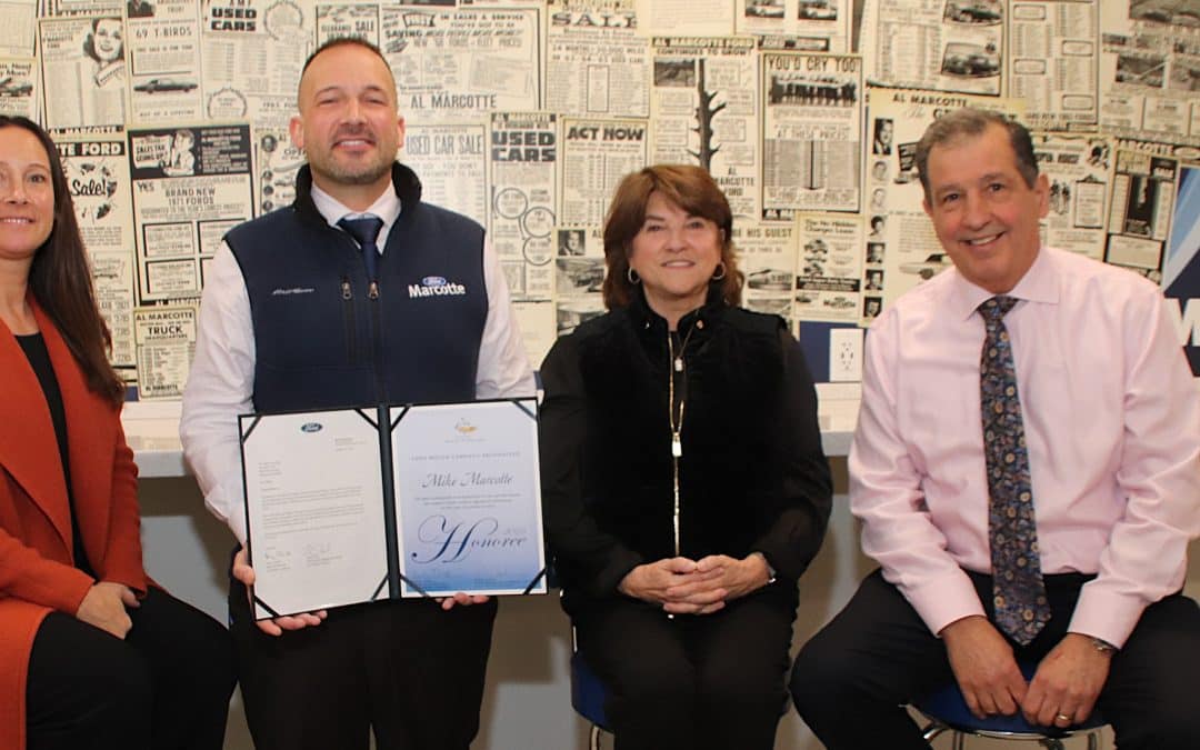 Marcotte recognized for community contributions