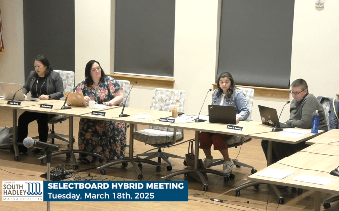 South Hadley Selectboard approves budget, wastewater and trash increases