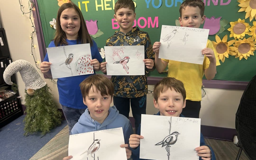 Littleville Elementary students study the birds around them