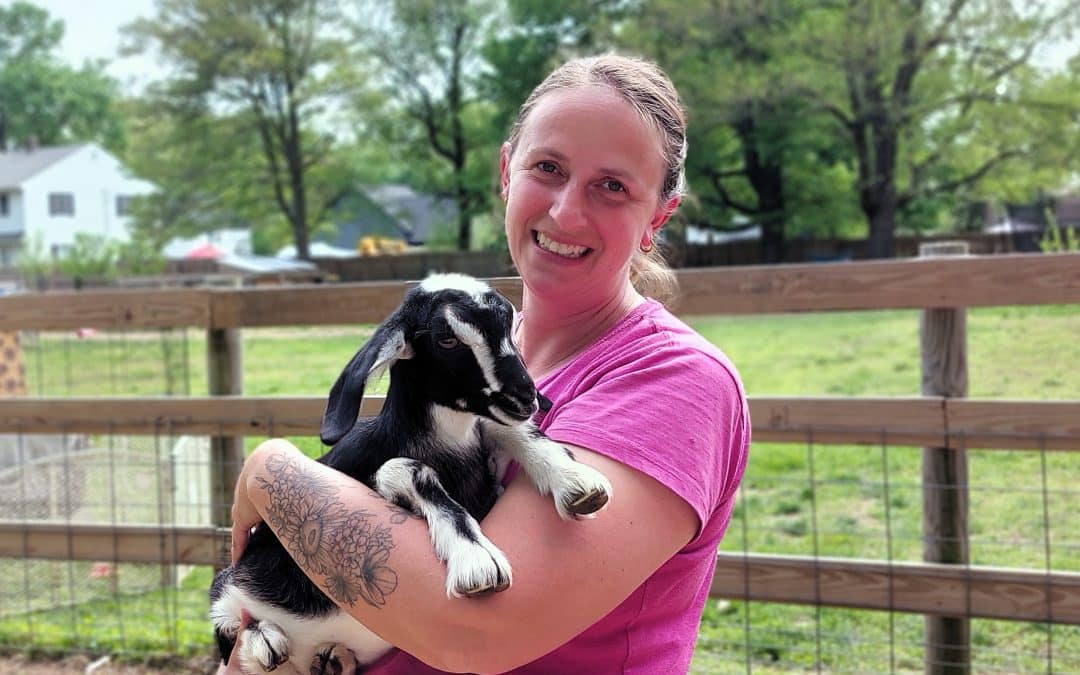 Baby goat yoga connects people with nature, baa-dy and soul