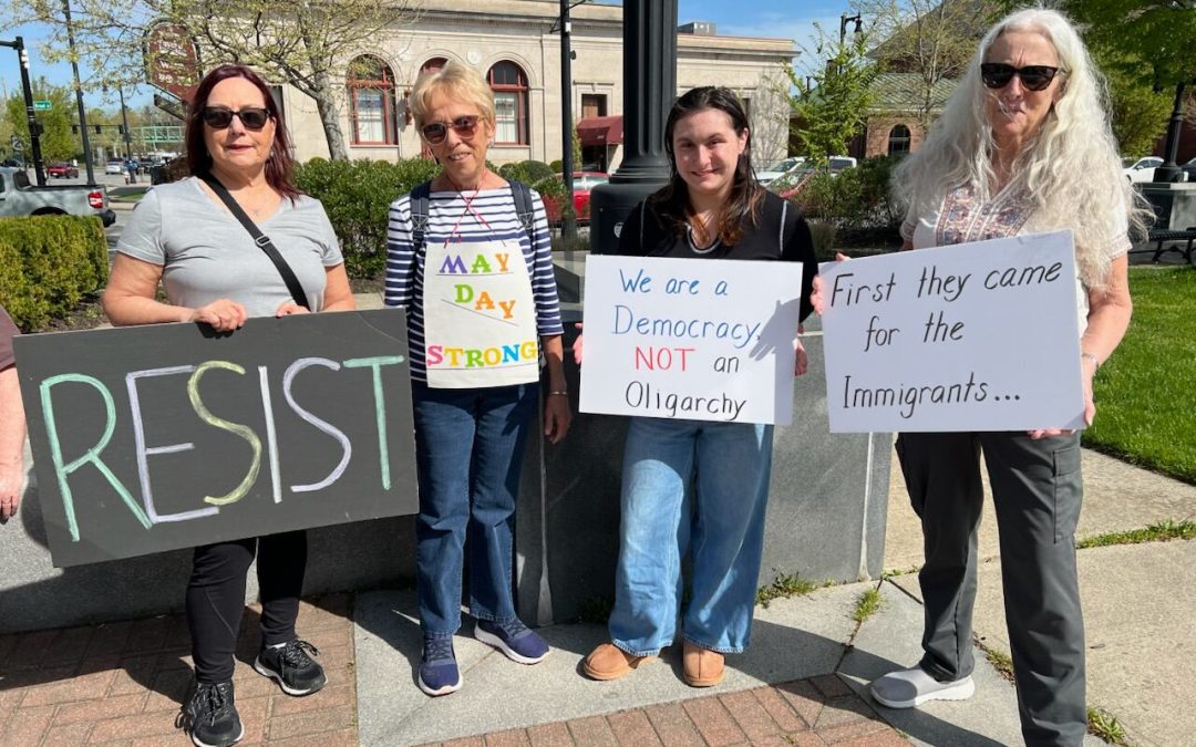 Over 100 show up for May Day protest in Westfield