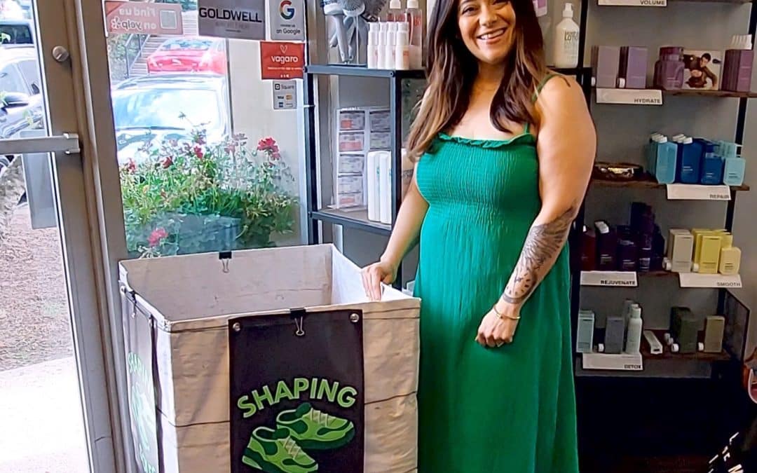 Salon hosts shoe and school supply drives