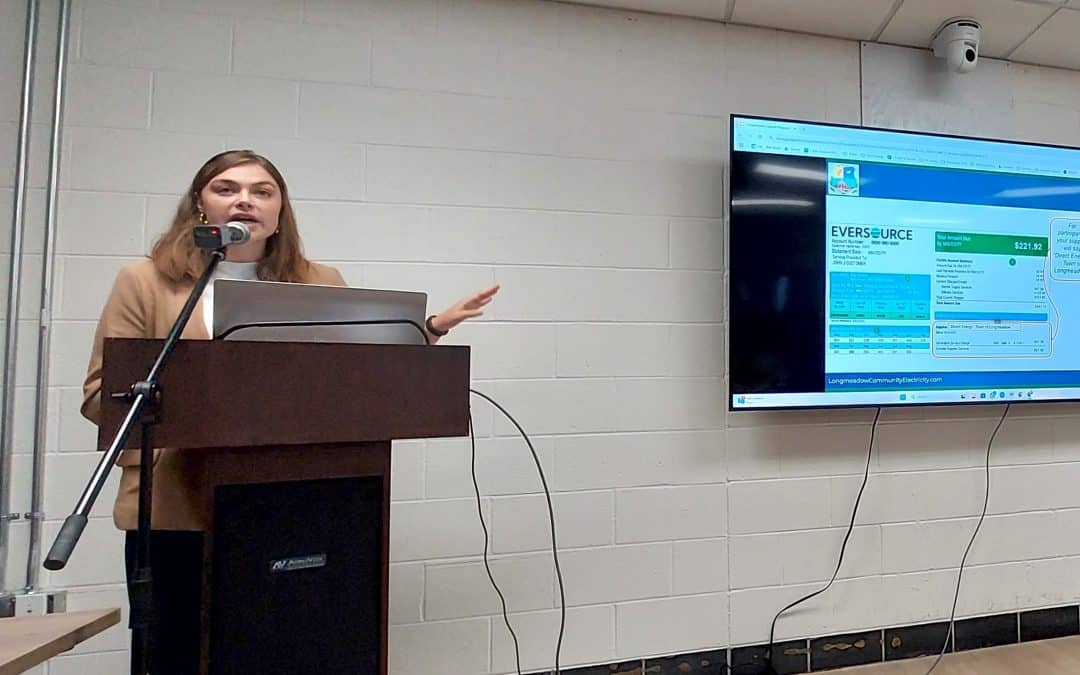 Residents ask about Longmeadow Community Electric at meeting