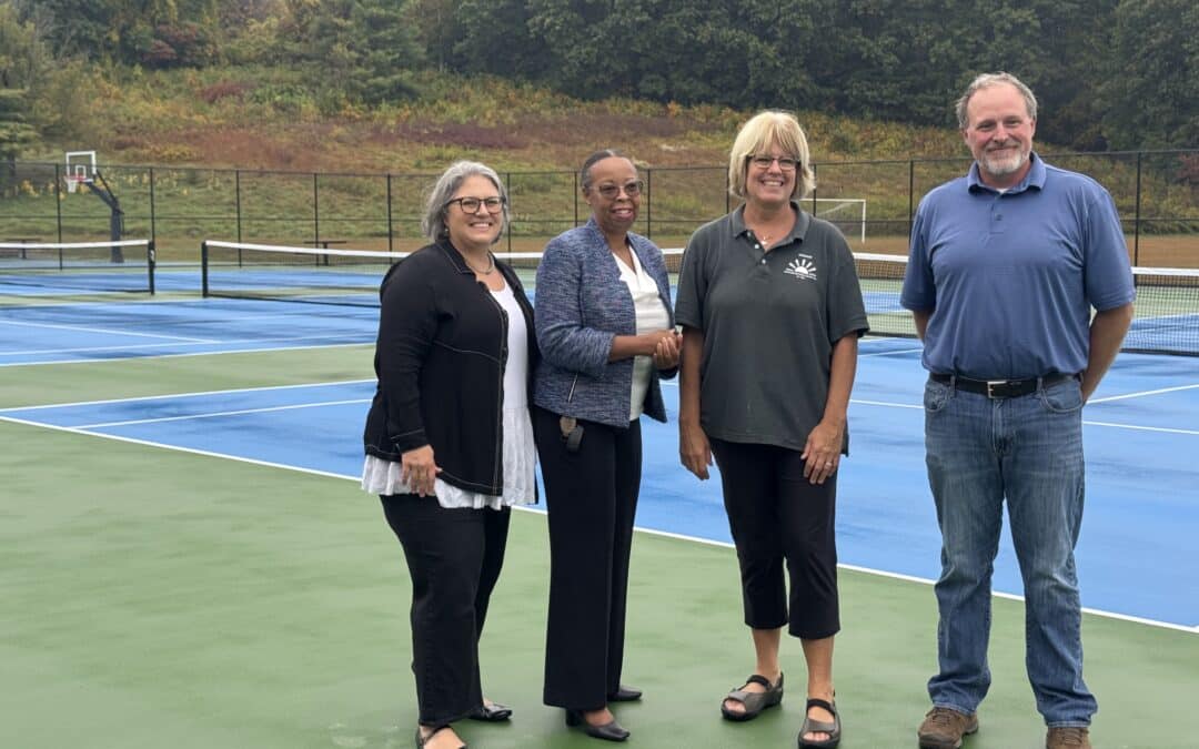 JFK Middle School reopens newly refurbished tennis, basketball courts