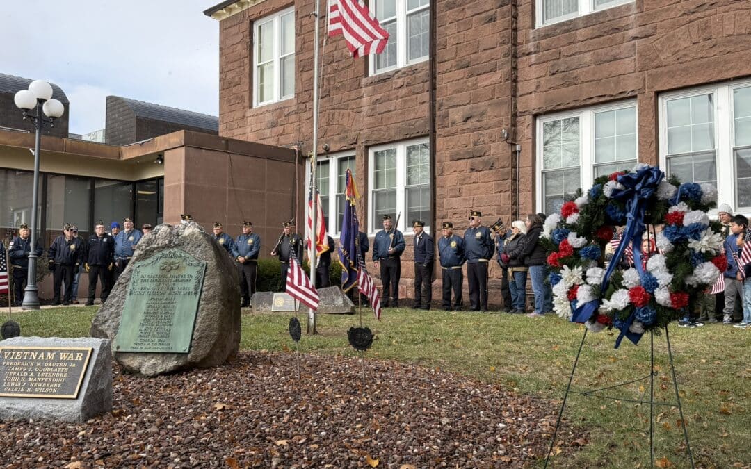 East Longmeadow community members gather to honor Veterans Day