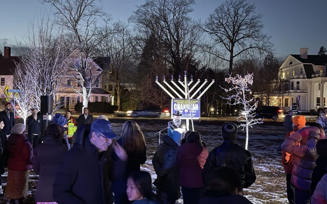 Kosofsky lights Longmeadow’s menorah in face of tragedy