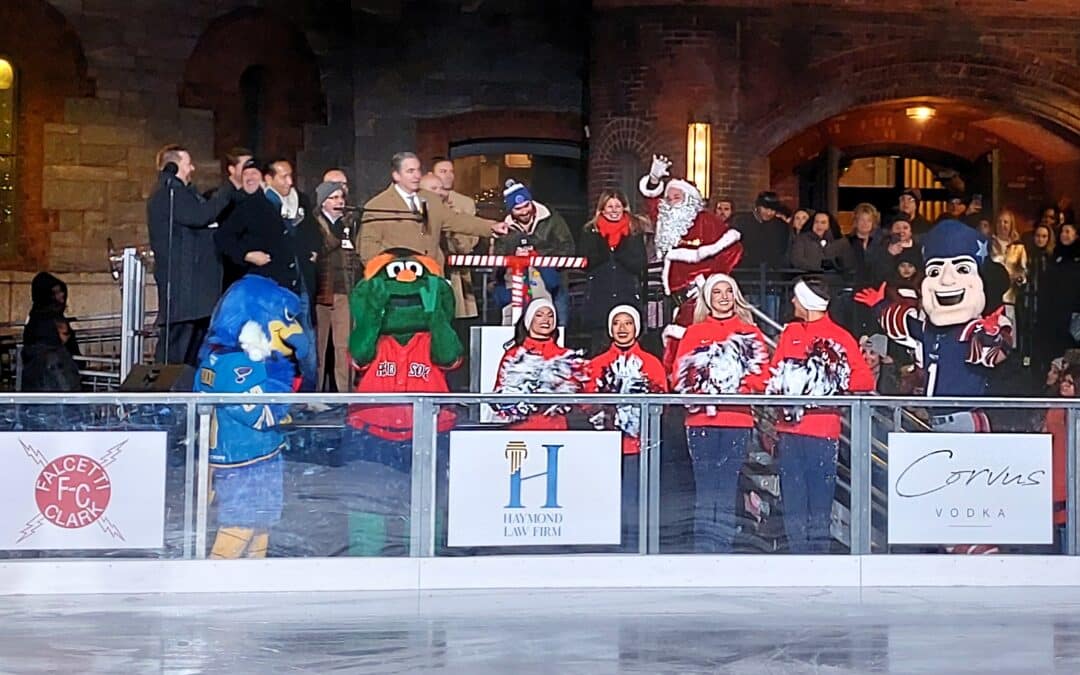 MGM Springfield hosts star-studded tree lighting, opens ice rink