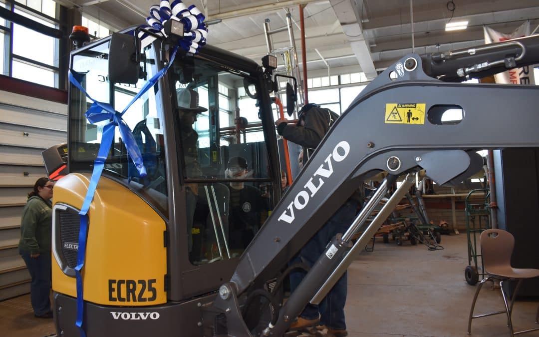 Excavator donated to Westfield Technical Academy