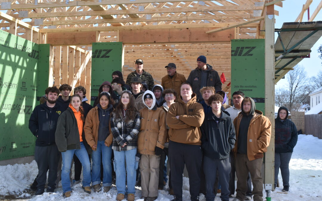 Topping off ceremony held for new Westfield Technical Academy home build
