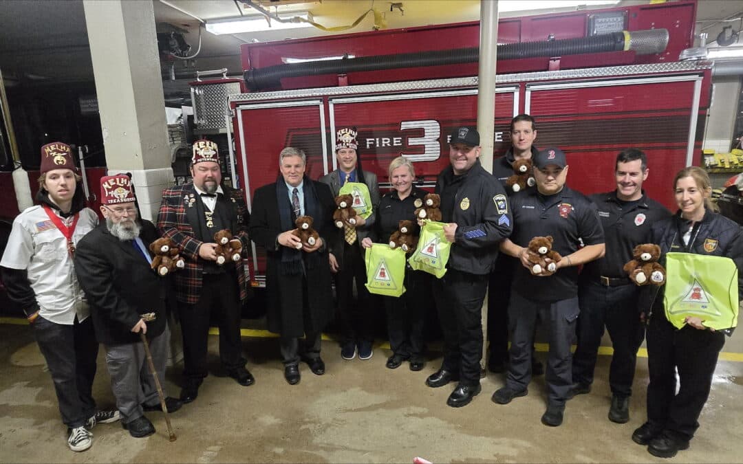 Melha Shriners present ‘Comfort Kits’ to Chicopee first responders