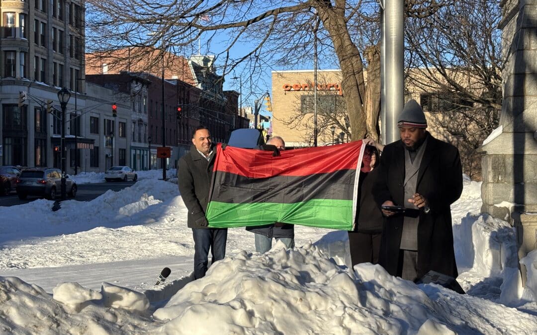 Holyoke observes Black History Month with flag raising, gospel performance