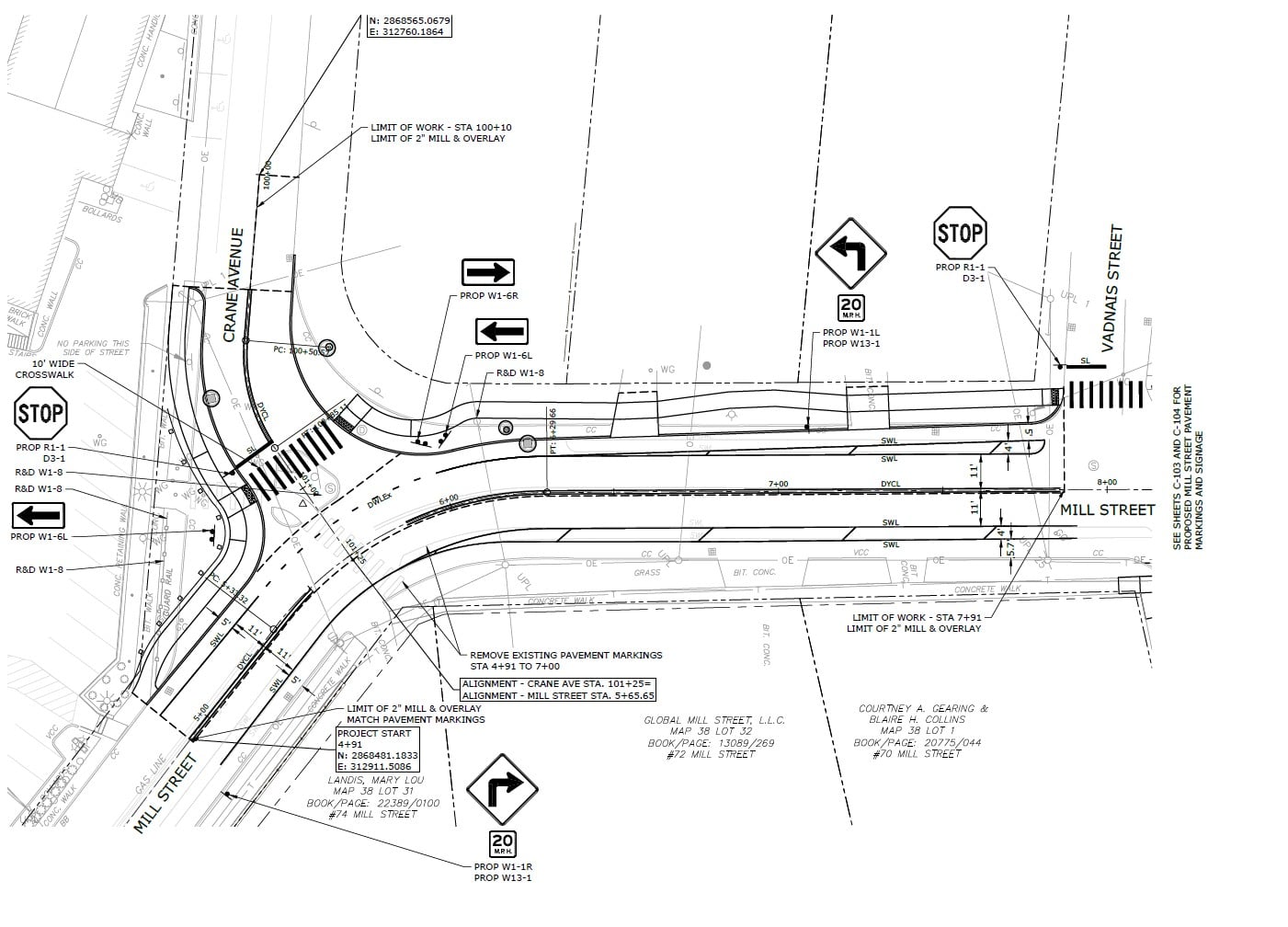 Reconfiguration of Mill and Crane Westfield