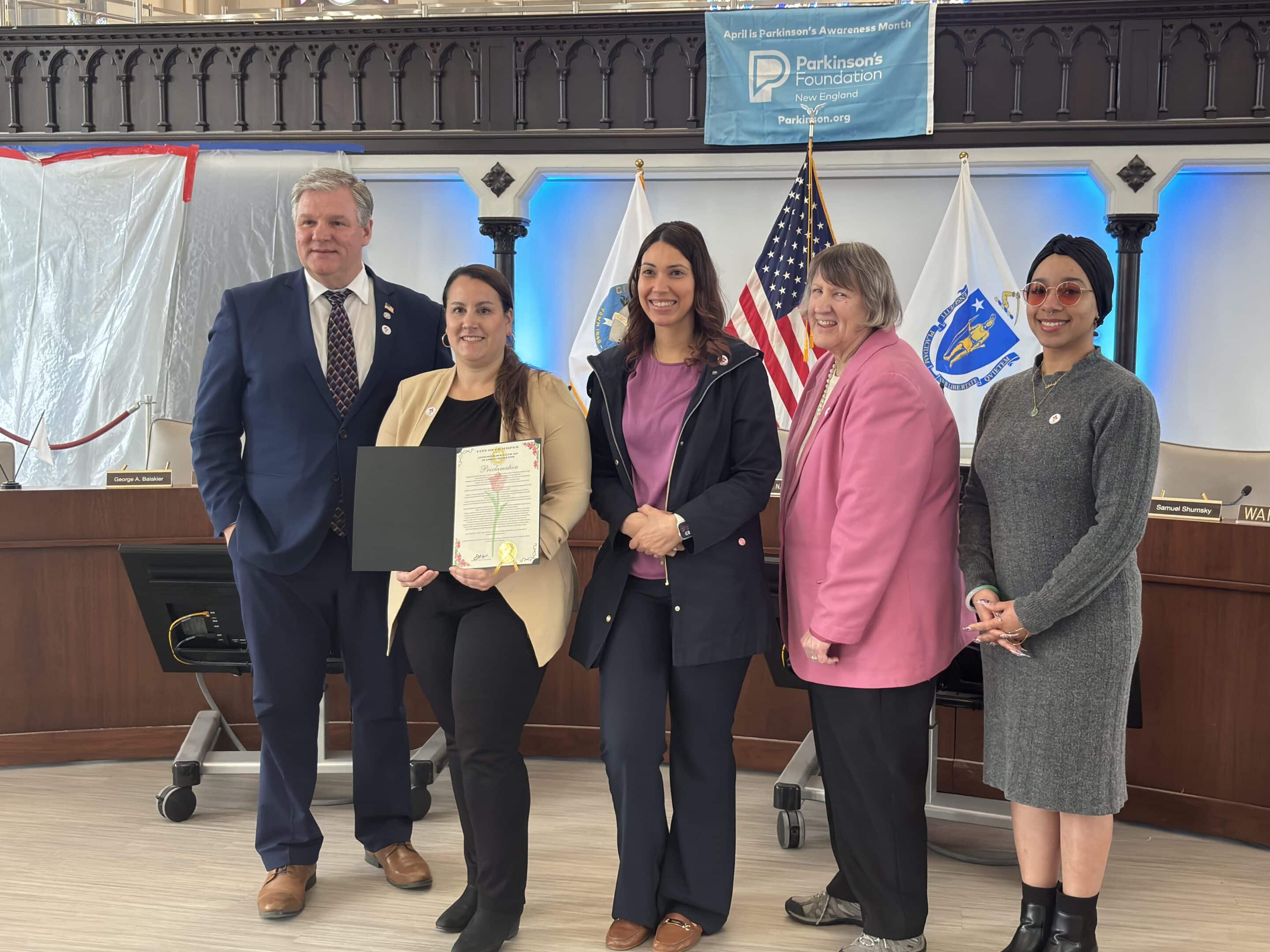 CH Parkinson’s Awareness flag raising