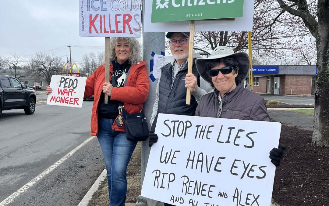 Indivisible Northampton protest Citizens Bank over ICE detention financing