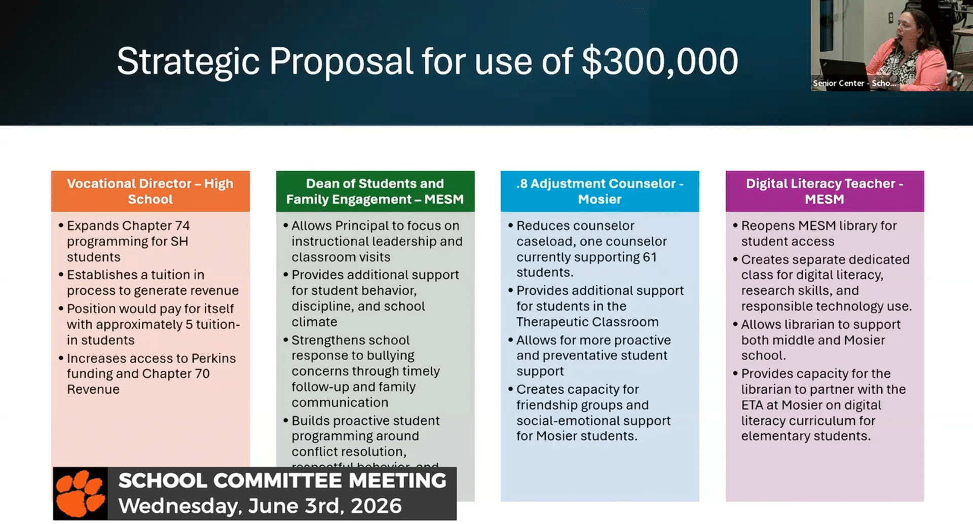 SH School Committee