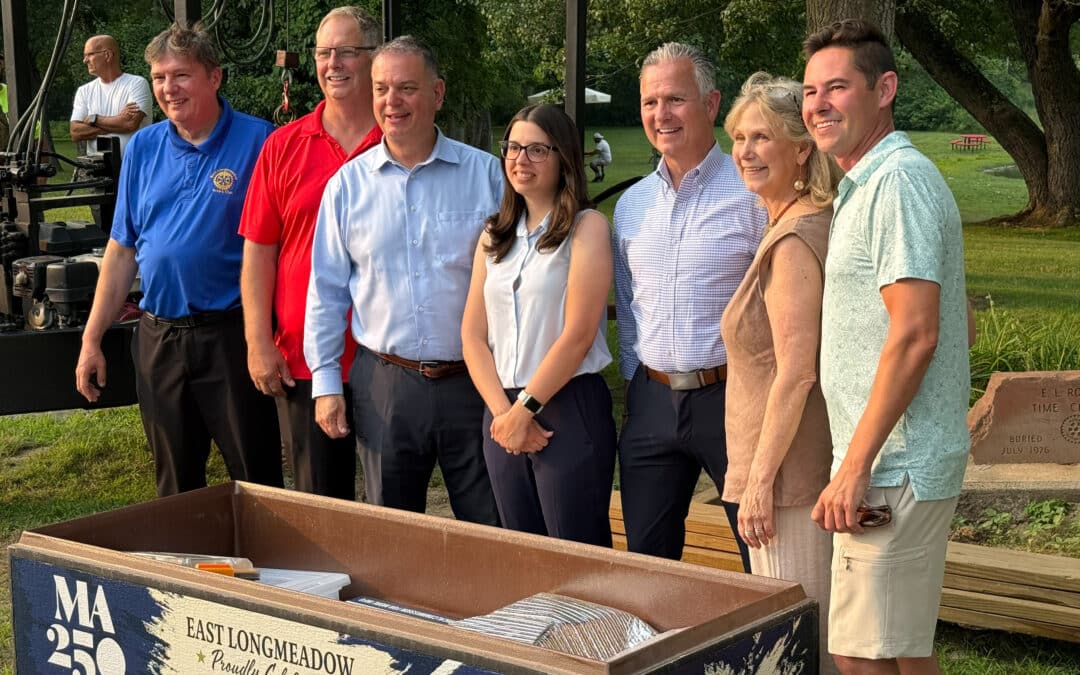East Longmeadow buries 2026-2076 time capsule, pays tribute to former Historical Commission chair
