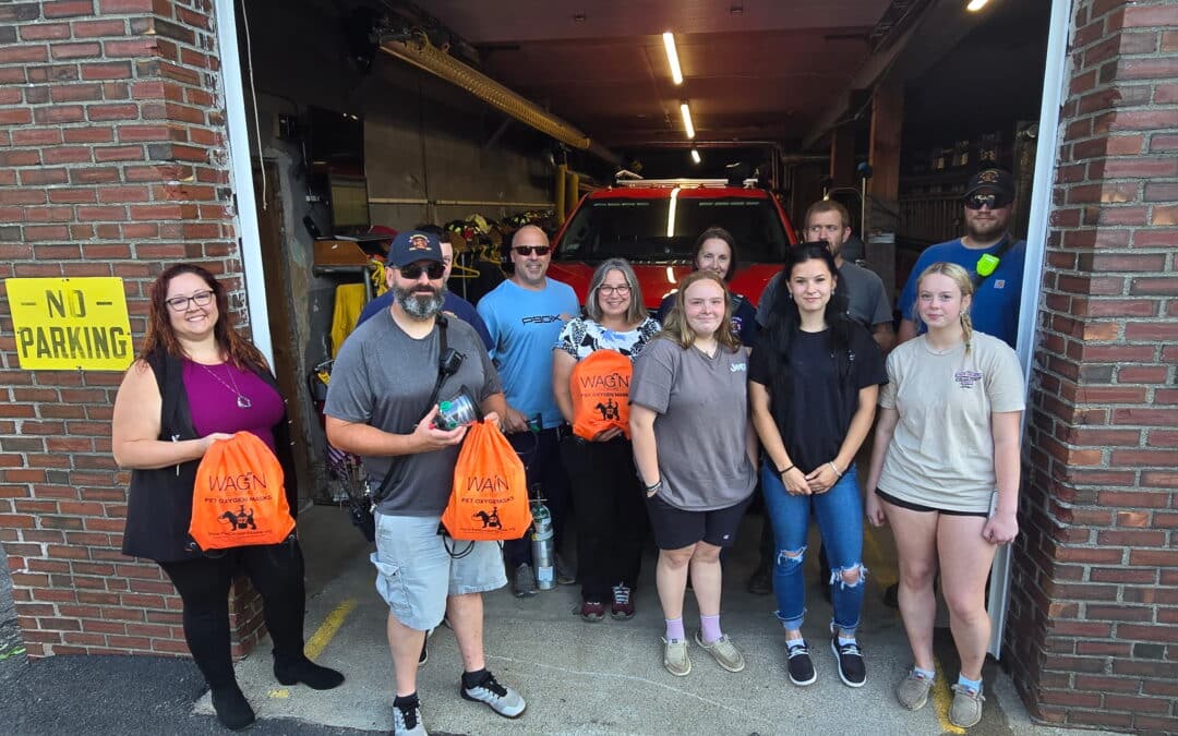 Paws Finding Peace donates pet oxygen mask kits to Blandford Fire Department